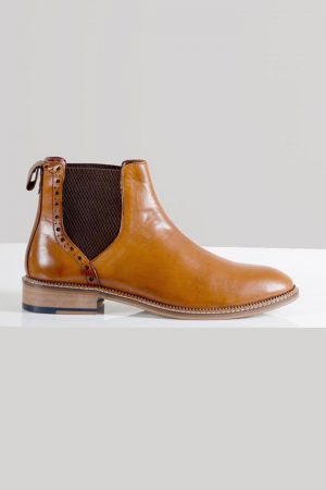 Marc Darcy Tan Chelsea Boots
