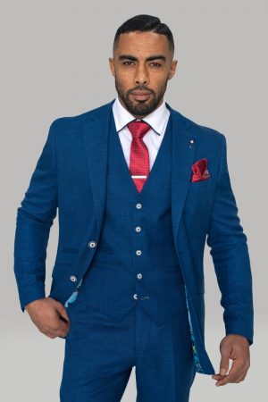 CAVANI Miami Blue Slim Fit Suit